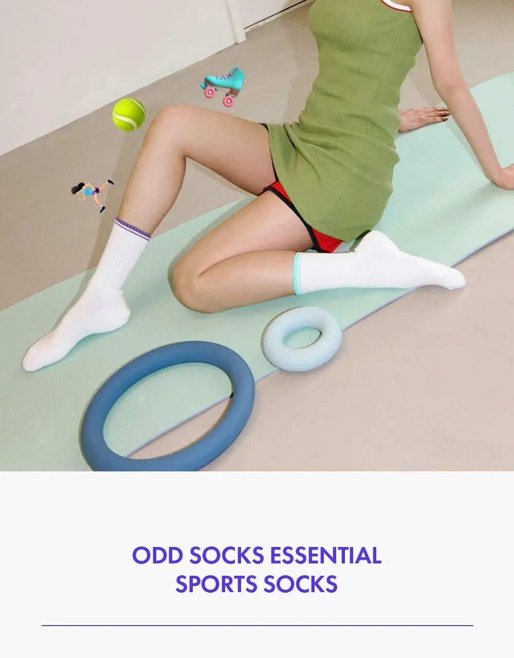 [3팩 세트] 오드삭스 에센셜 스포츠삭스 2Colors (M/L) 상세페이지 3